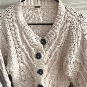 Free People cozy cable cardigan